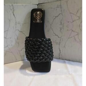 Vince Camuto Black Braided Sandals